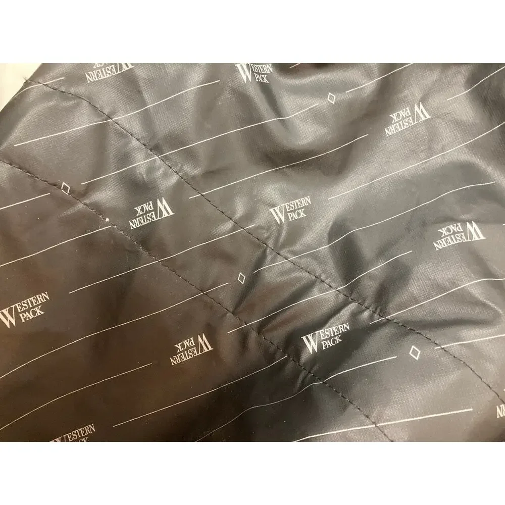 Western Pack Duffle Bag L Black Outdoors Travel Gear Gym Weekender Trip 30x24